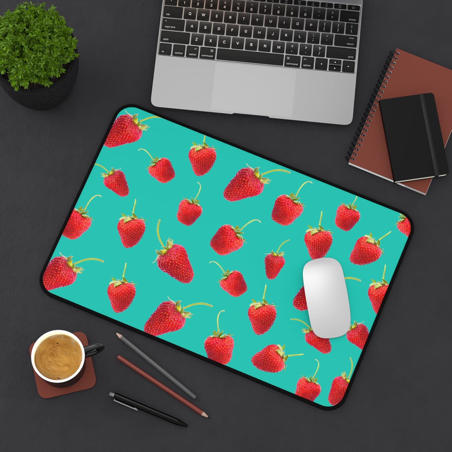 A Red Berry PC Mouse Desk Mat