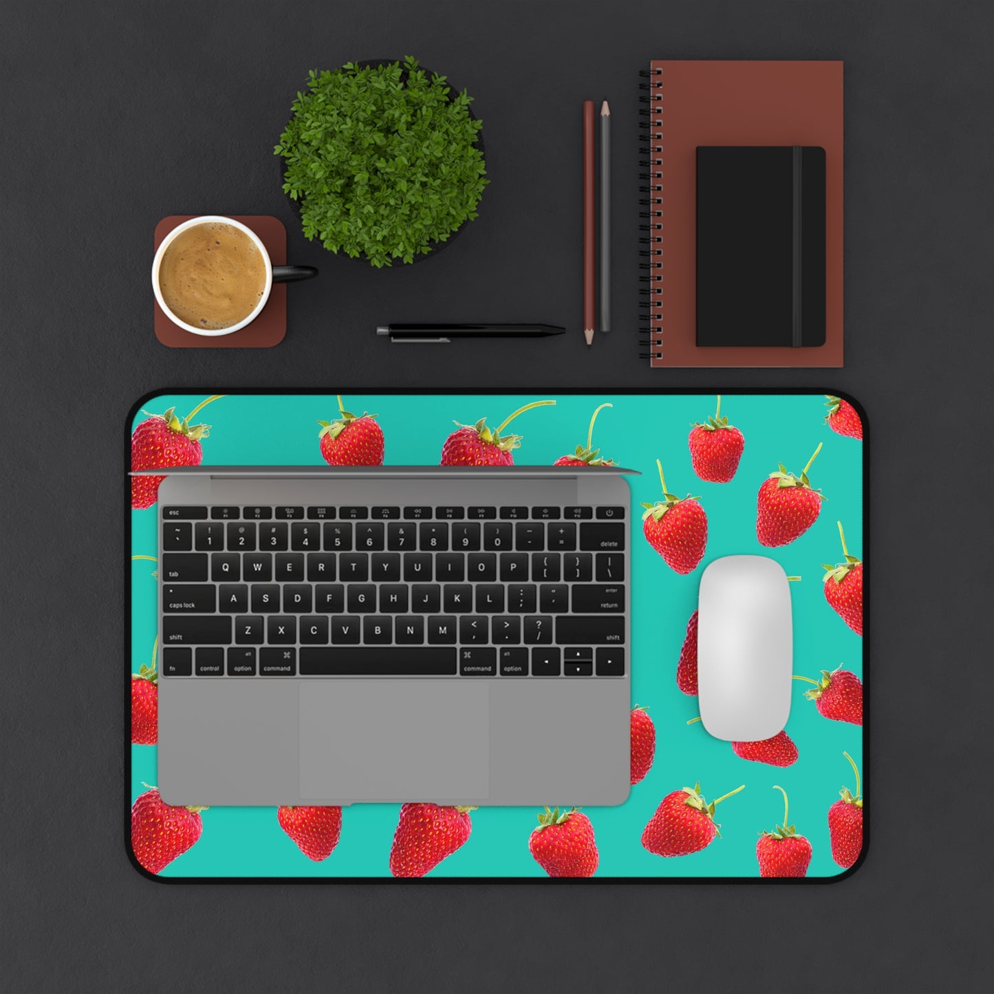 A Red Berry PC Mouse Desk Mat