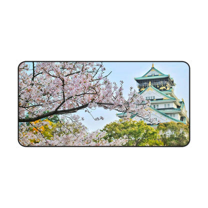 Cherry Blossoms House Gaming PC Mouse Desk Mat