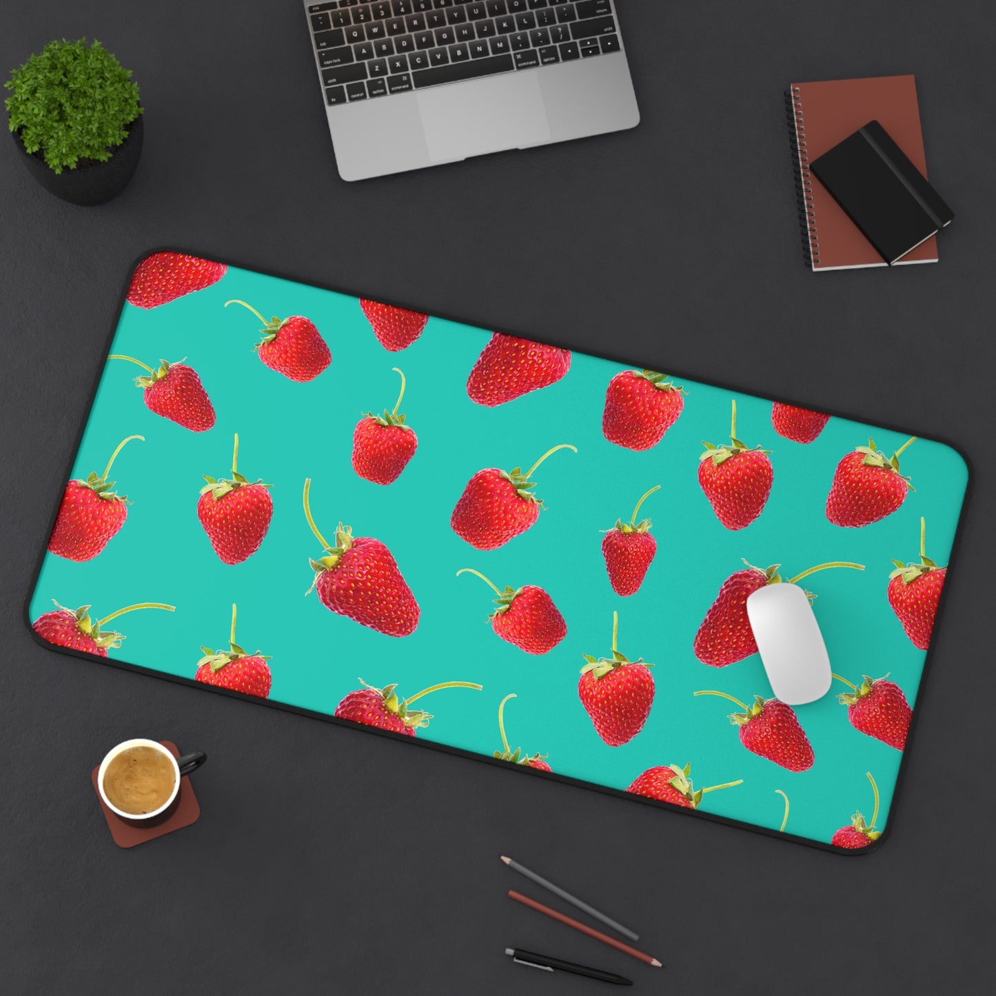 A Red Berry PC Mouse Desk Mat