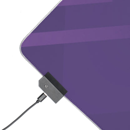 Violet Mono LED Gaming Mouse Pad