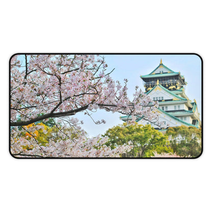 Cherry Blossoms House Gaming PC Mouse Desk Mat