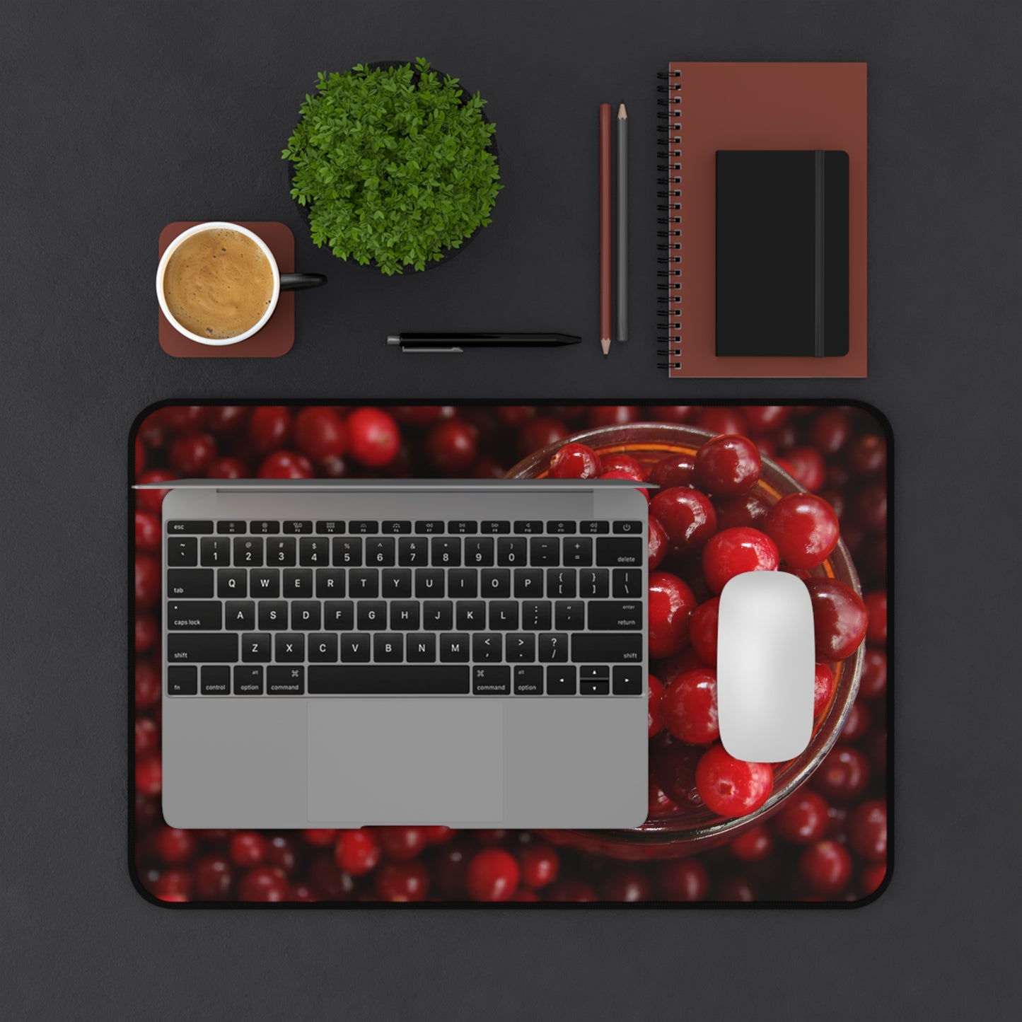 A Red Berry 2 Gaming PC Mouse Desk Mat