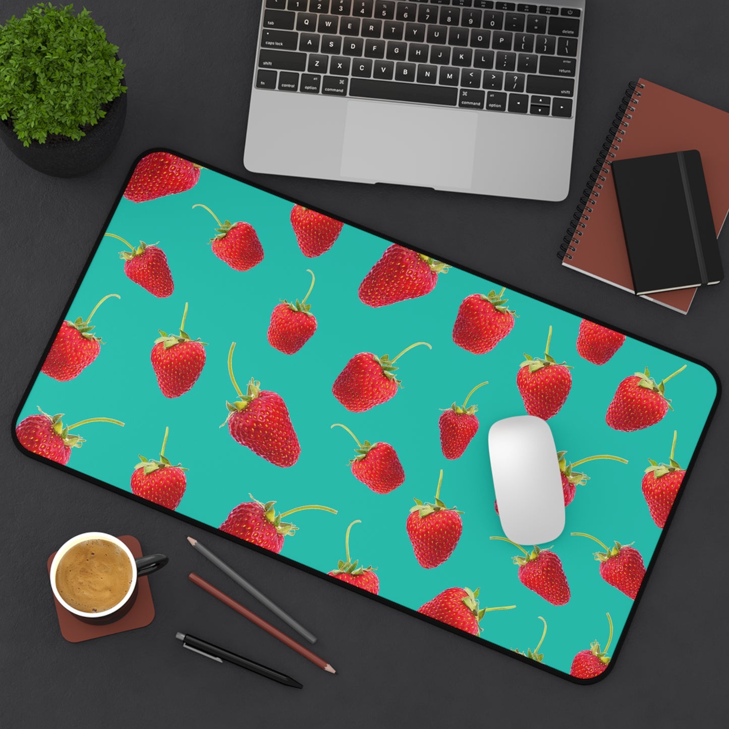 A Red Berry PC Mouse Desk Mat