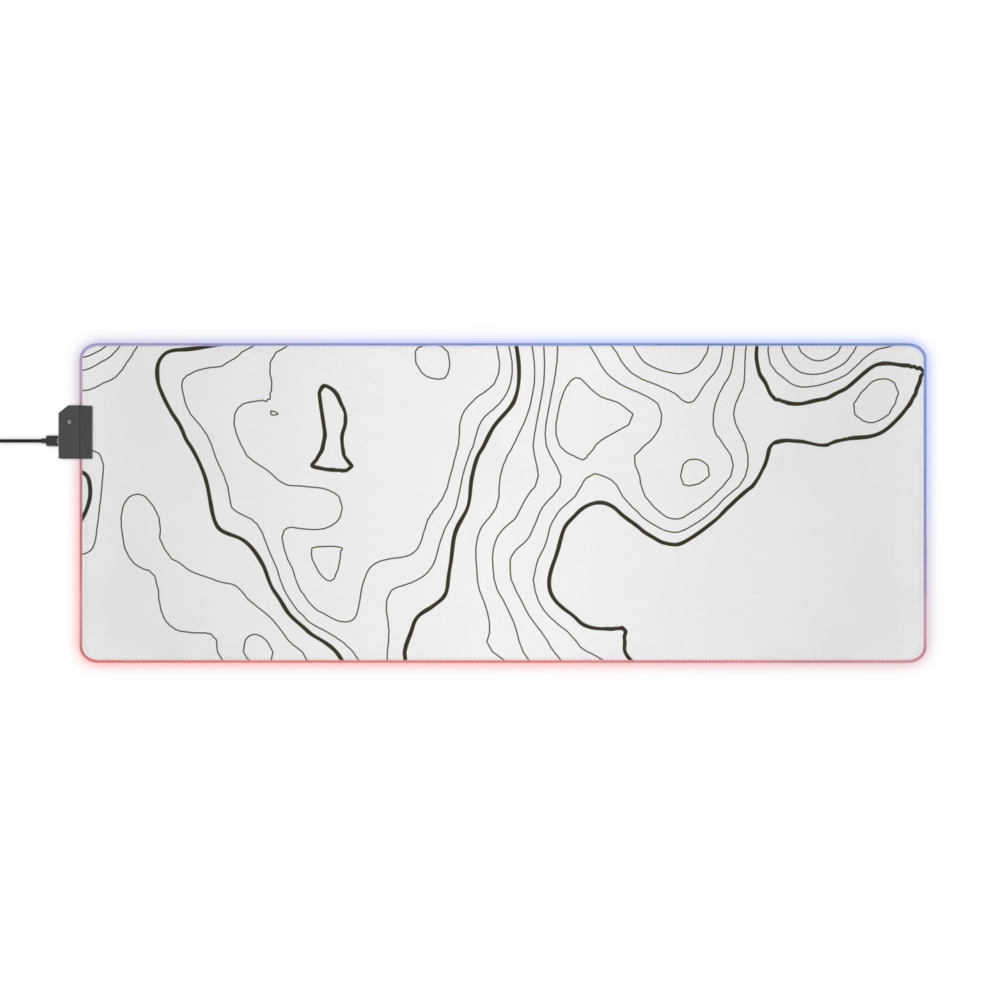 Copy of LED Gaming Mouse Pad - Topographic 8 Design, PC Mouse Mat with LED Lights, Various Sizes, Gaming Accessories