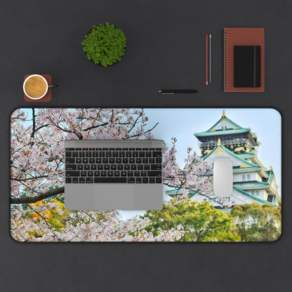 Cherry Blossoms House Gaming PC Mouse Desk Mat