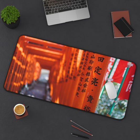 Japan Poles Orange Gaming PC Mouse Desk Mat