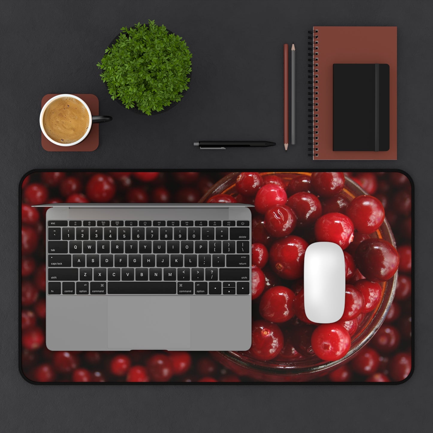 A Red Berry 2 Gaming PC Mouse Desk Mat